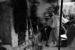 Boulanger a un marché médiéval