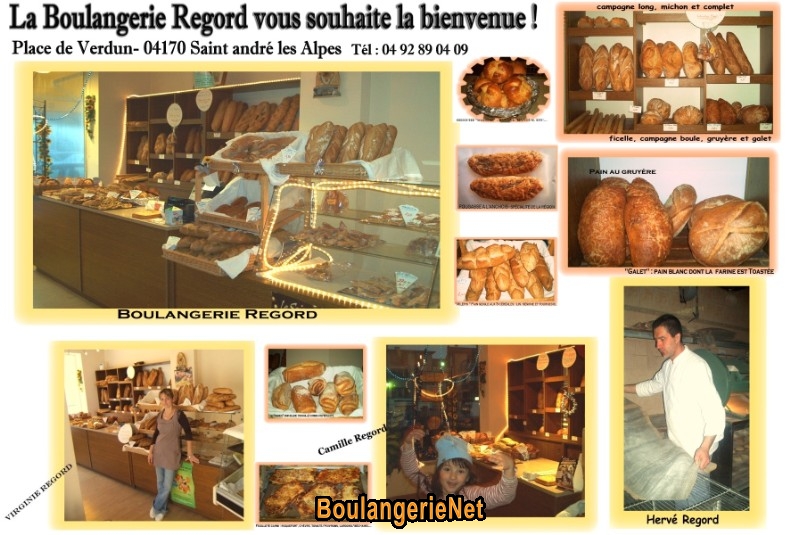 Boulangerie Regord à St André les Alpes